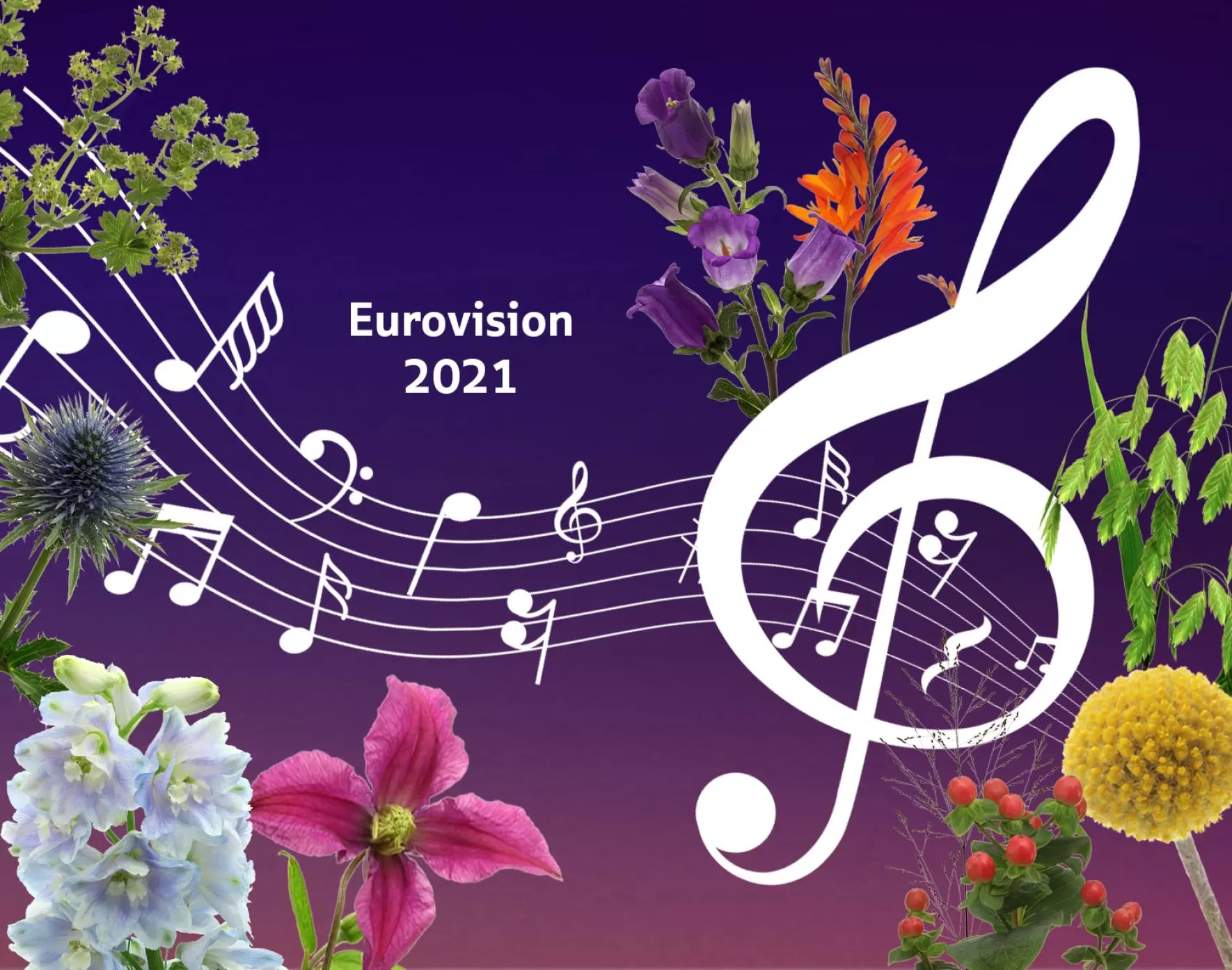 Marginpar flowers at Eurovision 