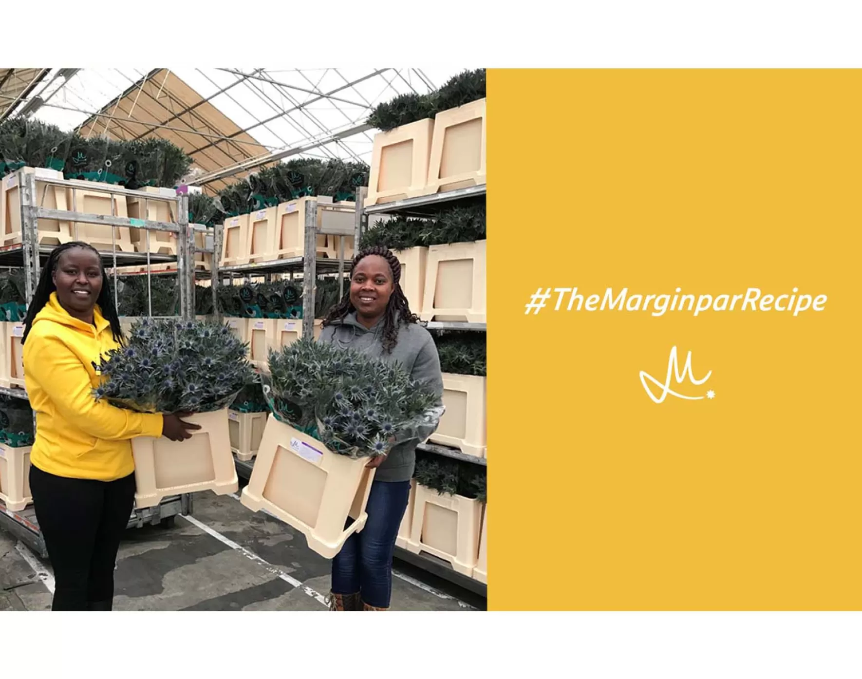 Post-harvest managers Jemimah Kioria and Priscilla Muhonja