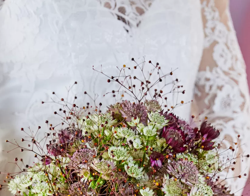 Talinum 'Long John' and Astrantia