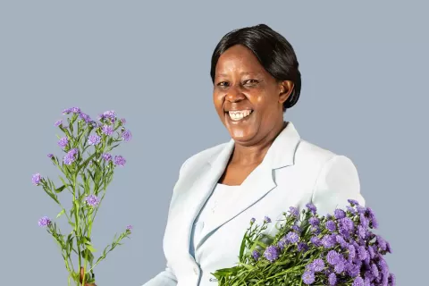 Kwekerij Manager Miriam Kimani