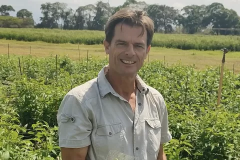 Farm manager Wiebe Berkhout