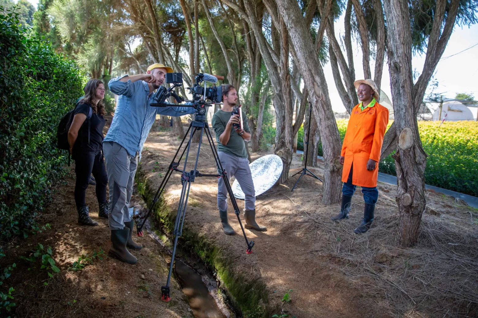 Interview on one of the Kenyan farms