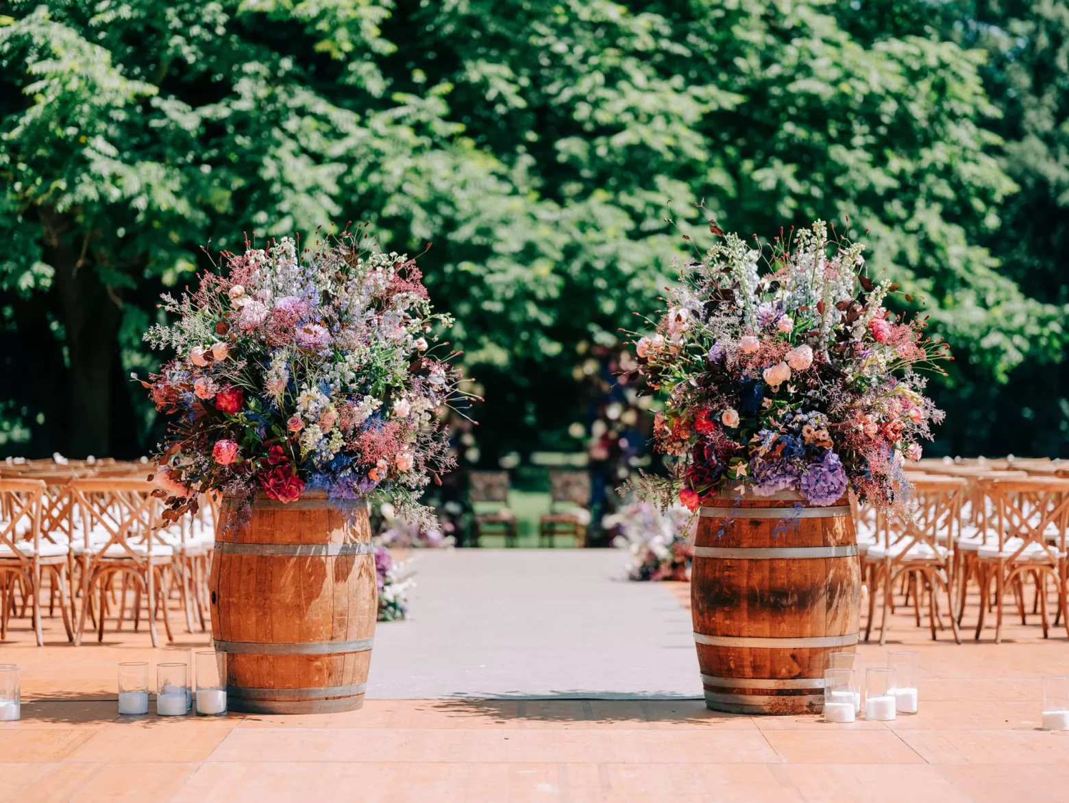 Bloemenservice - Barils de mariage