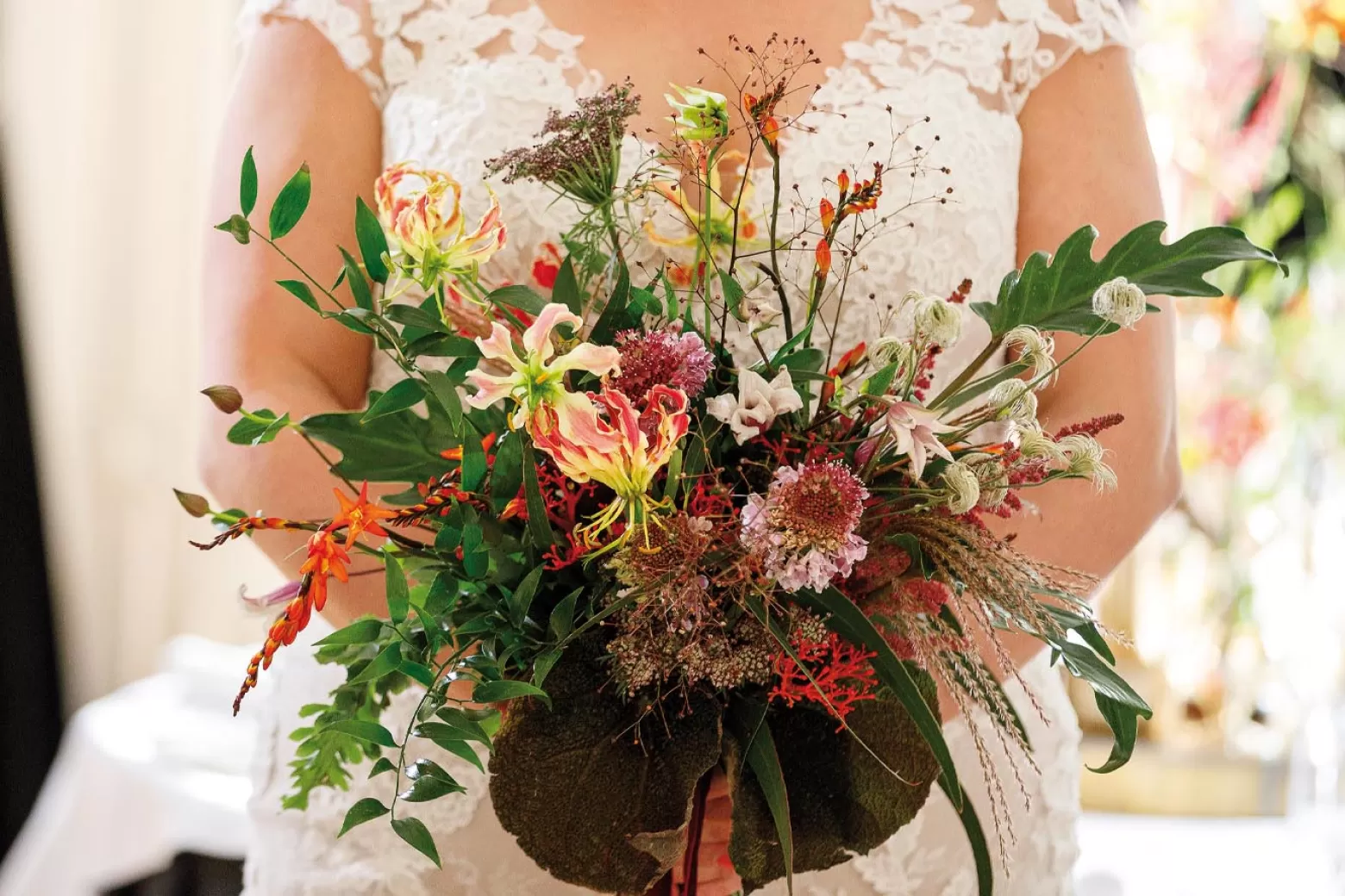 Bridal bouquet warm