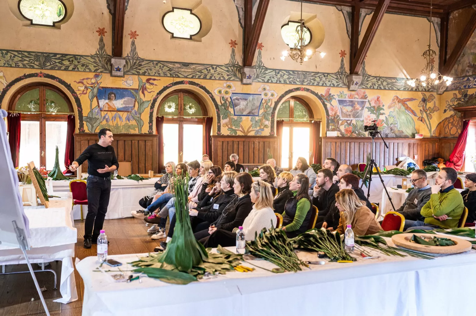 Workshop bloemen op de piste Max van der Sluis Per Benjamin Vincenzo Antonuccio