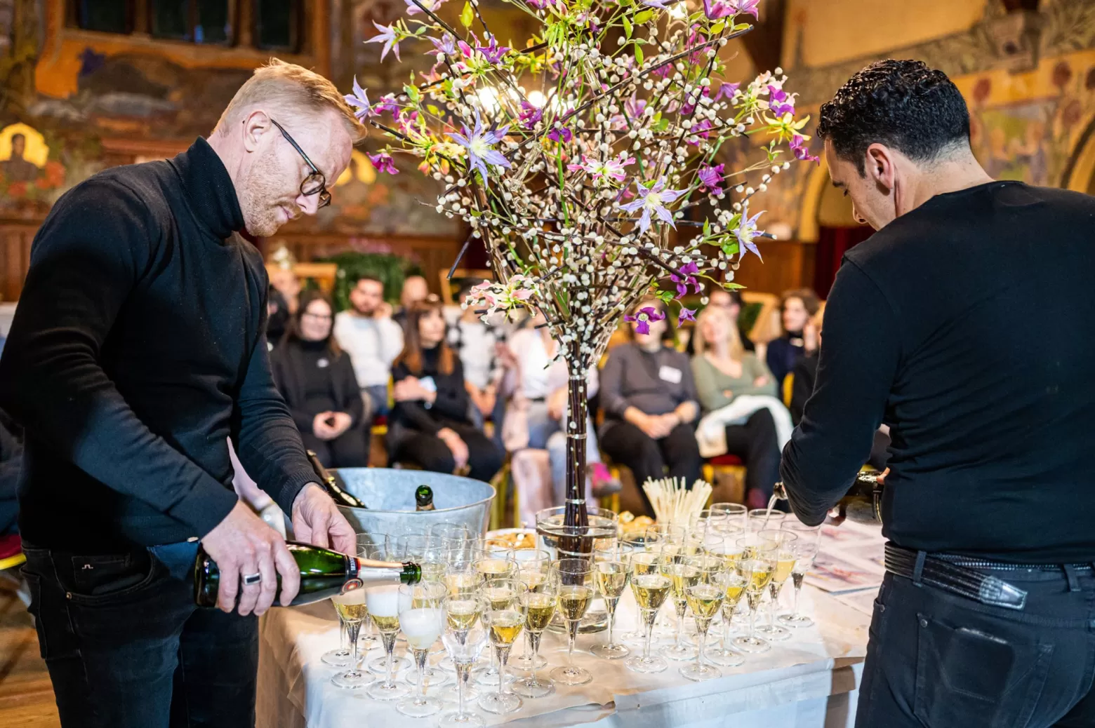 Workshop bloemen op de piste Per Benjamin Max van der Sluis Vincenzo Antonuccio