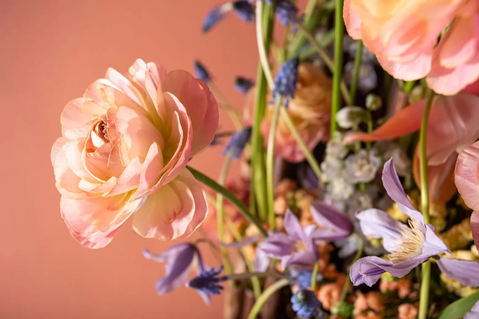 Pastel flowers