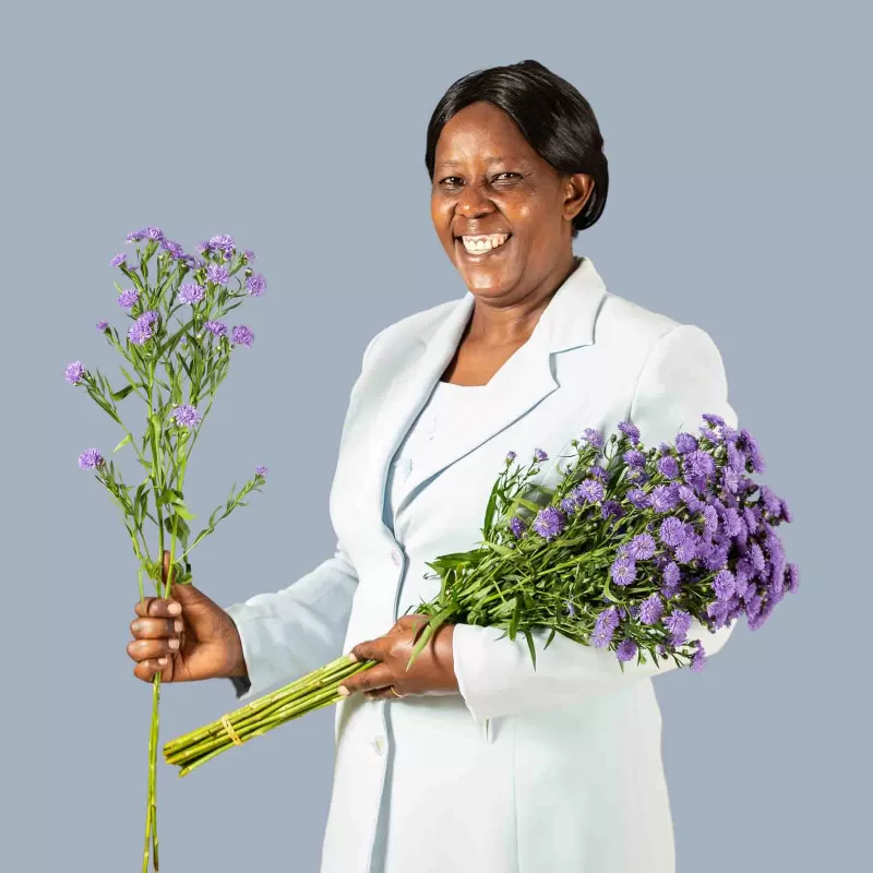 female farm manager Miriam Kimani