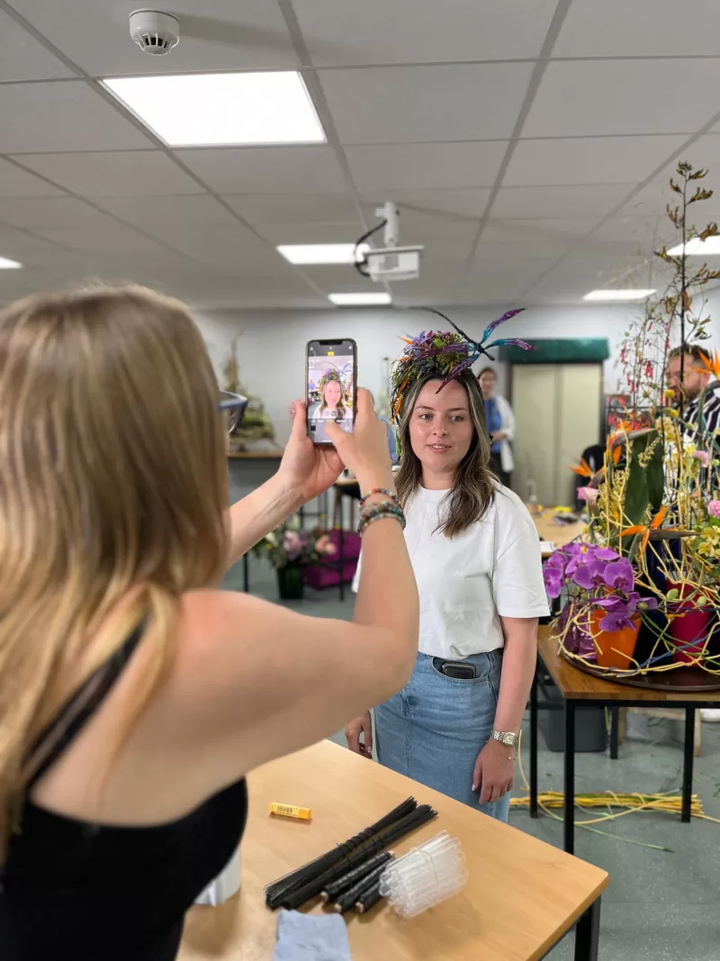 Behind the scenes - Flower crown