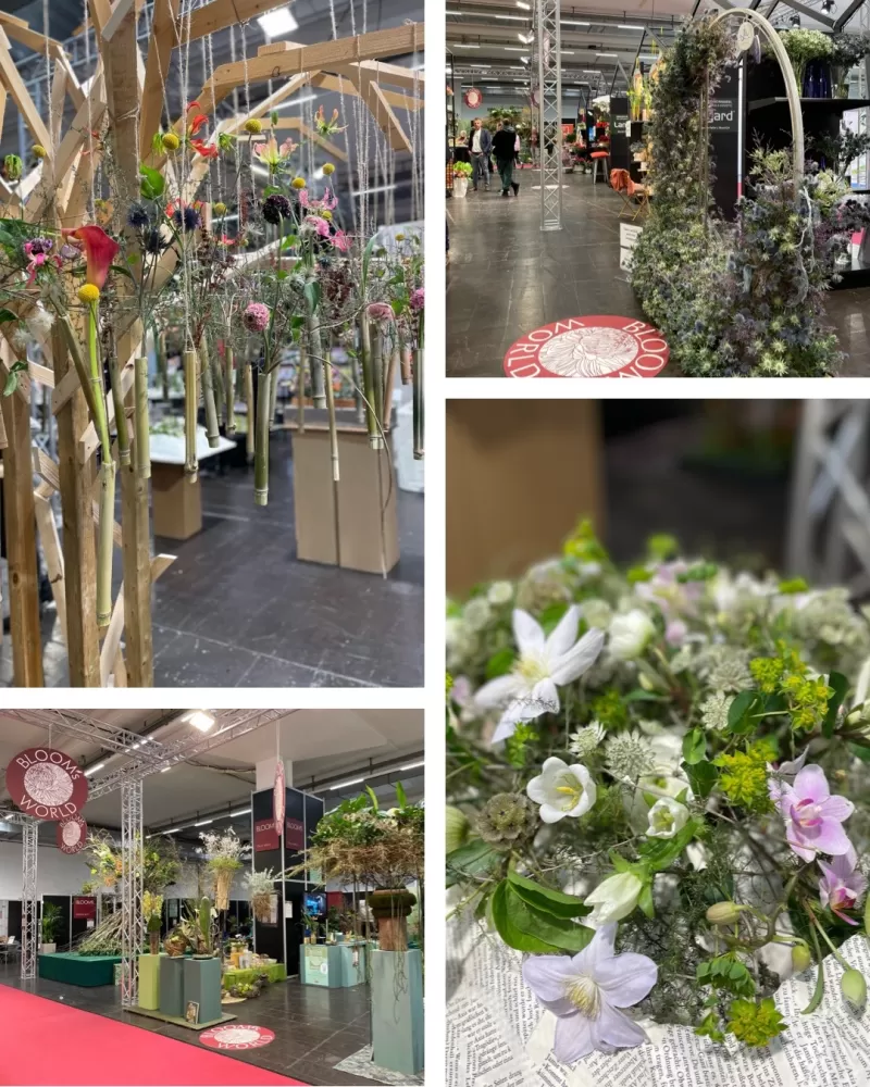 Collage Bloom's and Florist Meister Schule IPM Essen 2023