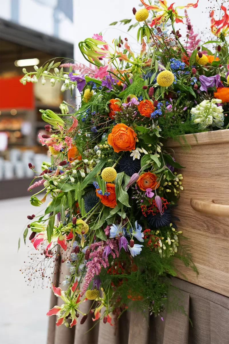 Colourful Funeral Arrangement