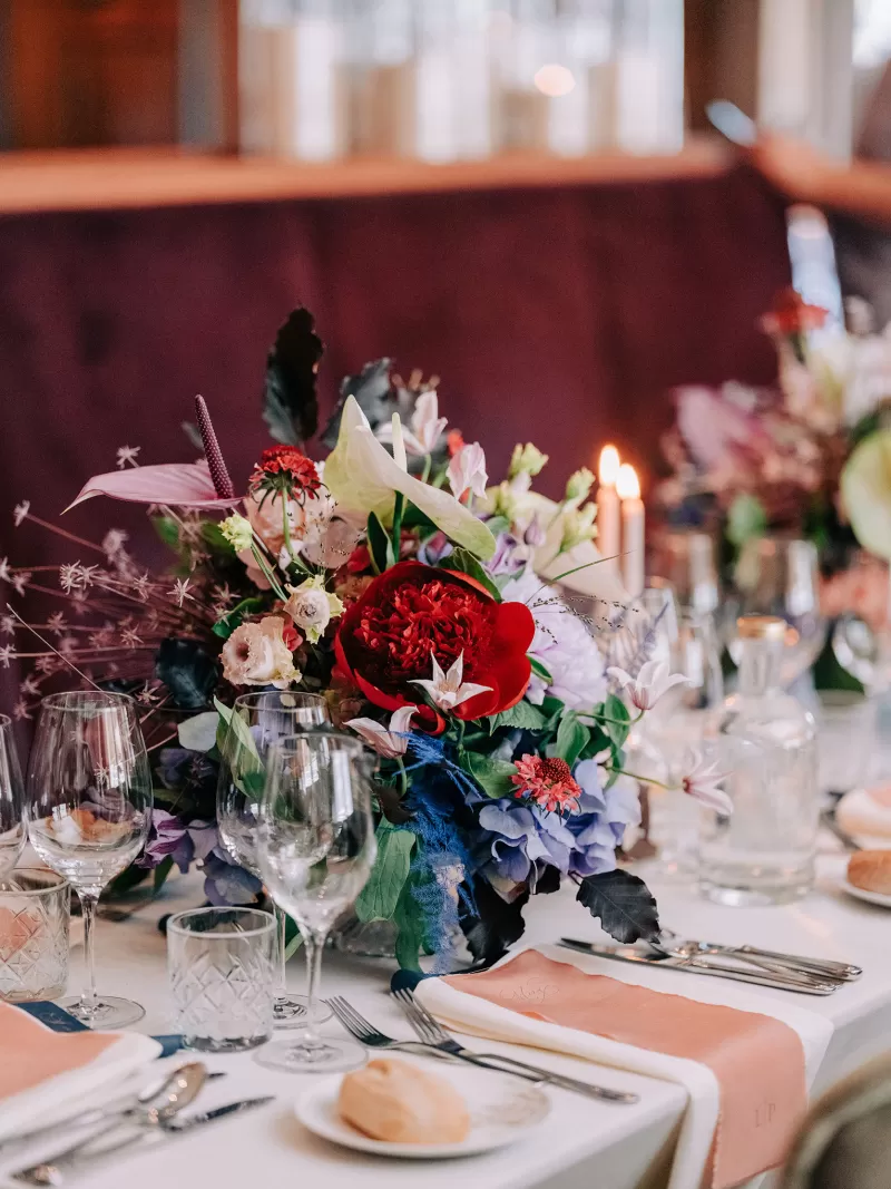 Bloemenservice - Table de mariage