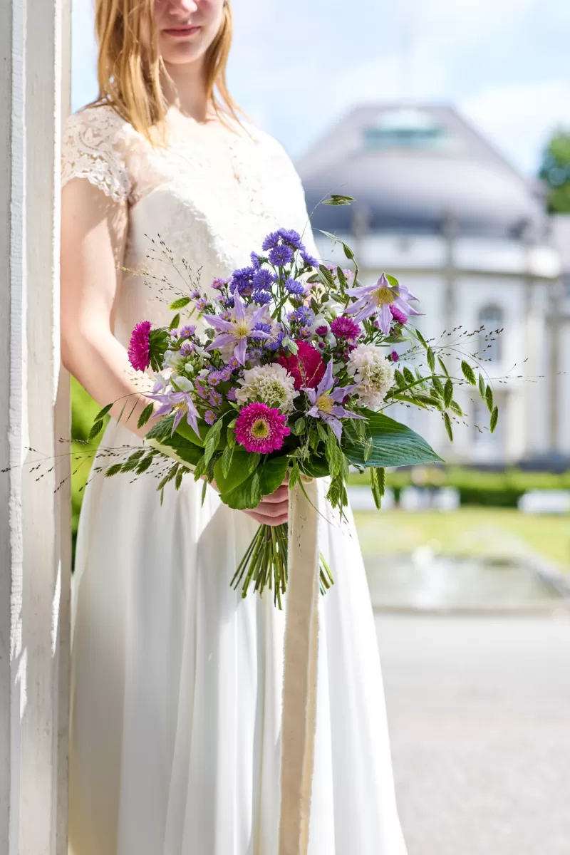 Wedding bouquet - Asters