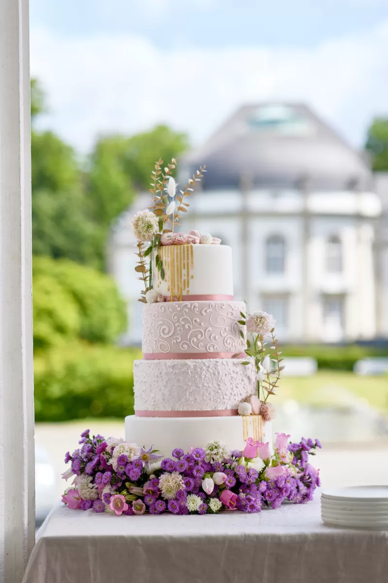 Wedding cake - Asters