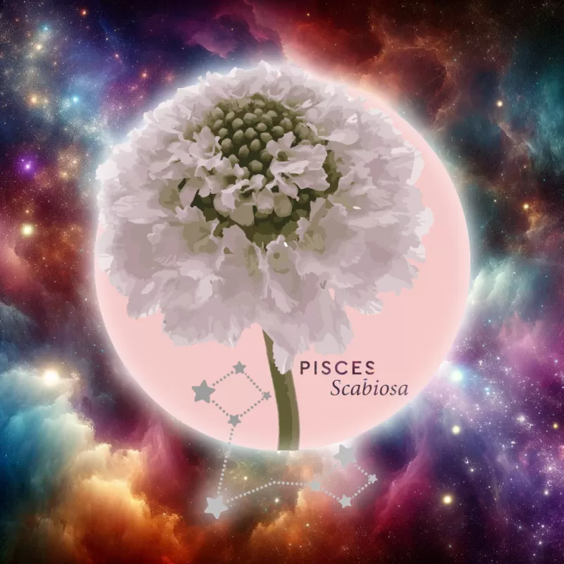 Floroscope 2024 - Pisces Scabiosa