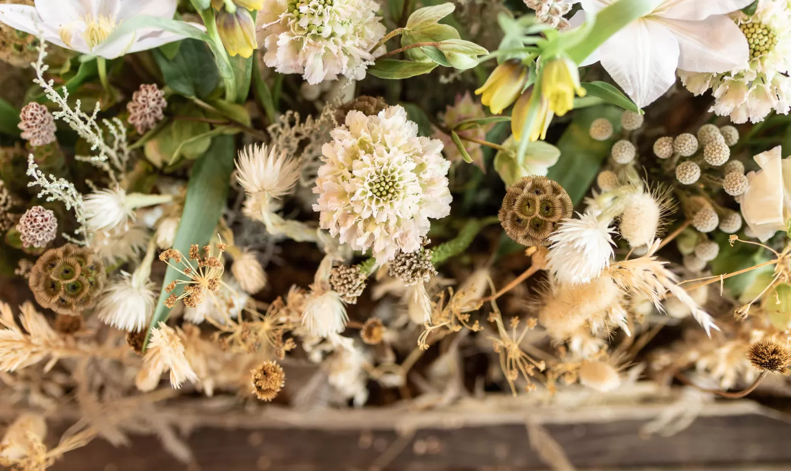 bruiloft bloemwerk Scabiosa