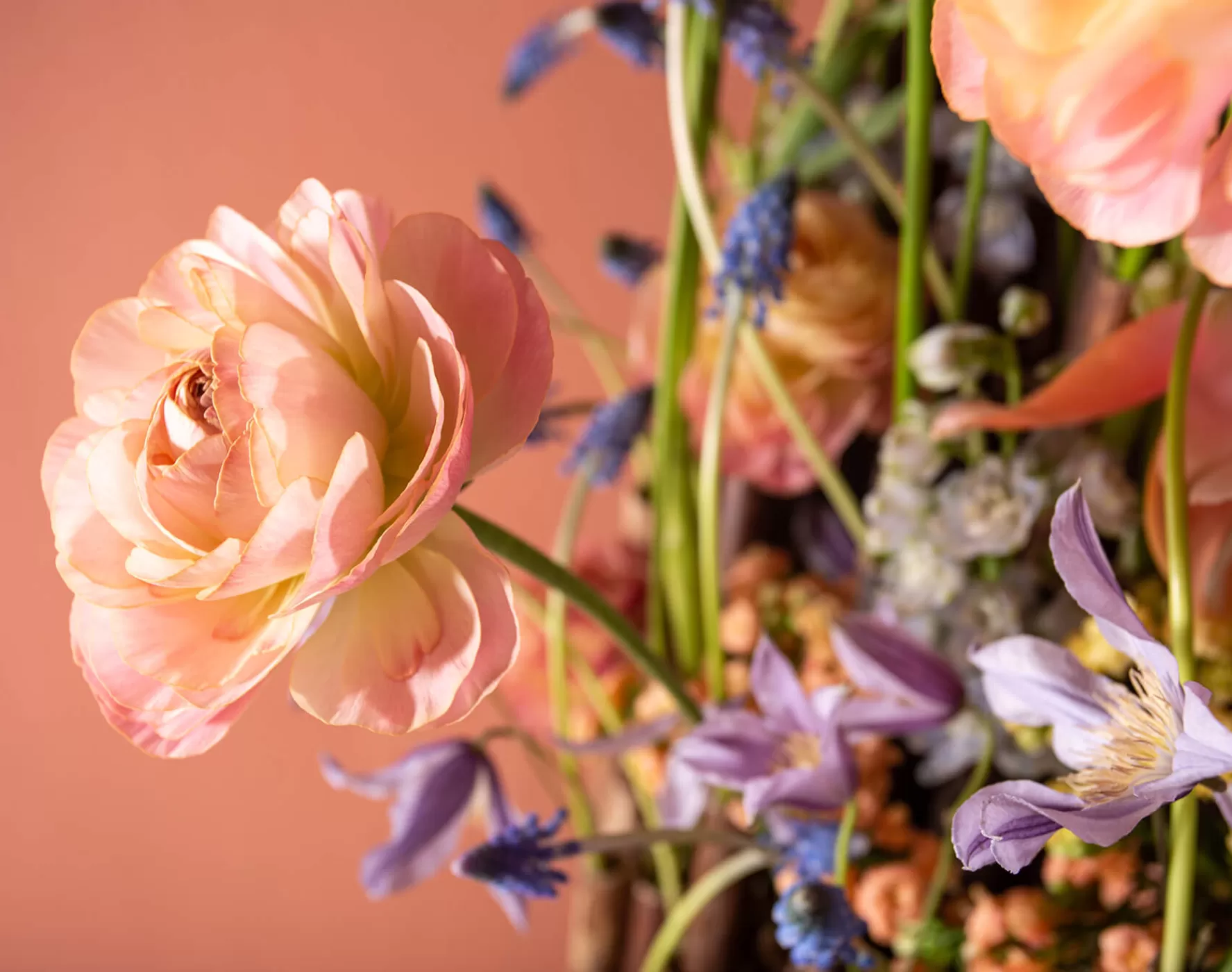 Pastel flowers